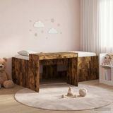 Maison Exclusive - Lit haut pour enfants avec bureau Chêne fumé 80 x 200 cm