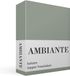 Ambiante Cotton Uni topper hoeslaken - Eenpersoons - Green