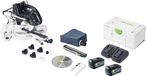 Festool KAPEX KSC 60 EB-Basic scie à onglets sans balai 18 V / 36 V 216 mm + 4x batterie 5.0 Ah + chargeur + Systainer