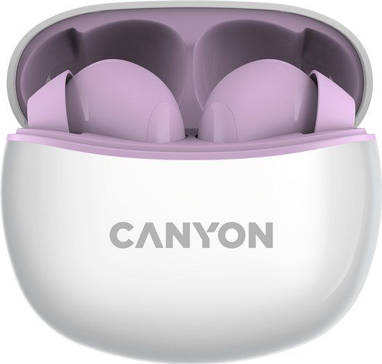 Canyon TWS-5 - In-ear Bluetooth Koptelefoon - Snelle Opladen - Violet