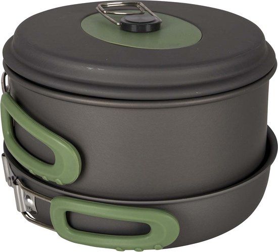 Bo-Camp Pannenset - Explorer - 3-Delig - Hard anodized - Antraciet