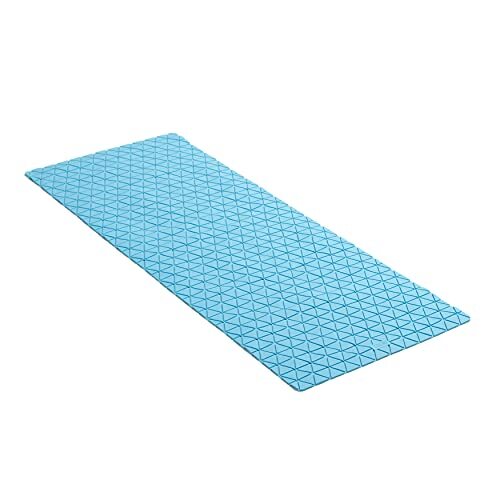 tatay Antislip badmat van rubber SBS - TP met 126 zuignappen, design diamond, blauw, afmetingen: 97 x 36 cm