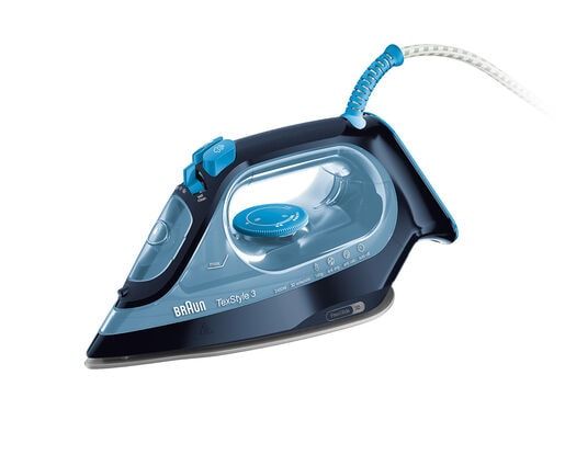 Braun TexStyle 3 SI 3050 BL Stoomstrijkijzer - 2400W - Keramische zoolplaat - Blauw