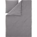 LIVARNO® Parure de lit double face en viscose de bambou Premium, 140 x 200 cm (grise)