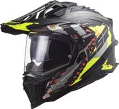 LS2 MX701 C Explorer Extend Mat H-V Geel Adventure Helm