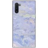 1001 coques Samsung Galaxy Note 10 Marbre bleu bedrukt siliconen hoesje