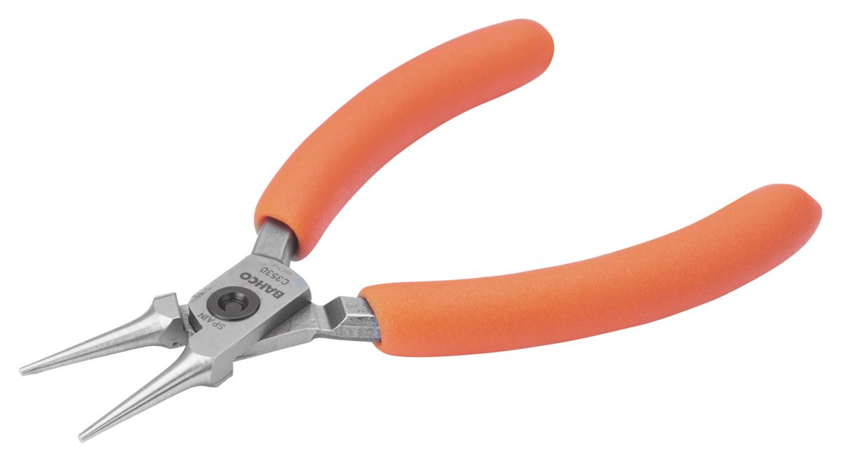 Bahco Precisierondbektang | compact | oranje PVC-handgrepen 127 mm - industrieverpakking - C3530IP