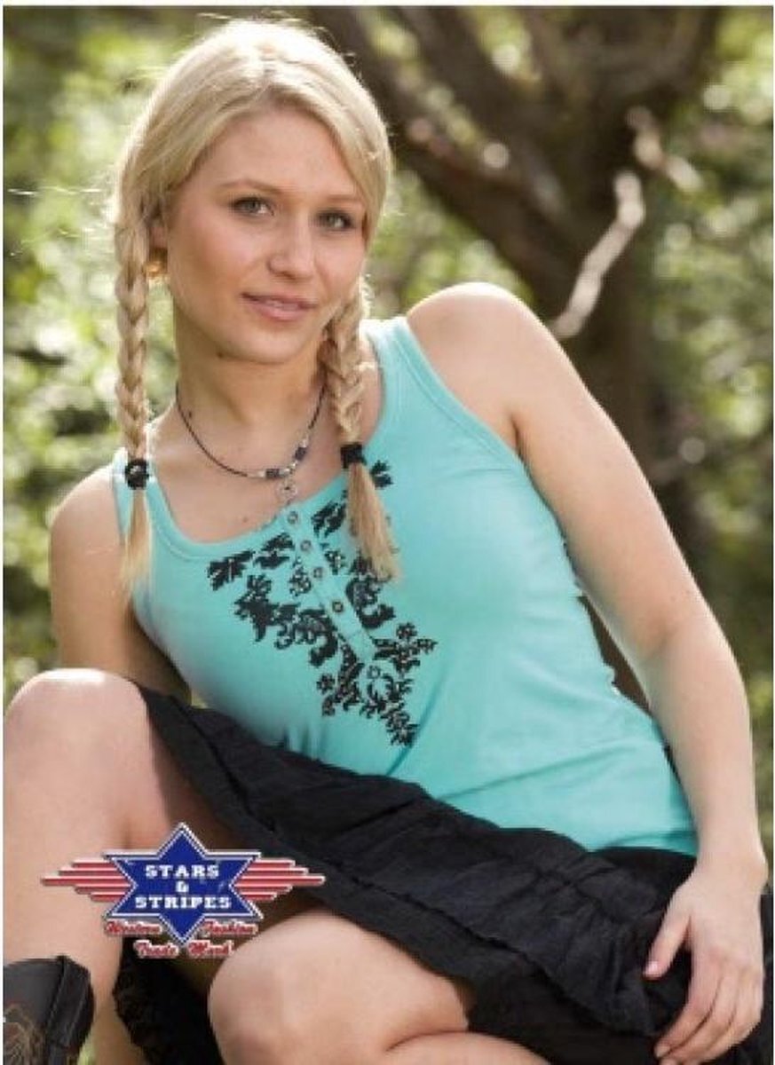 Stars & Stripes Western Singlet Chica M