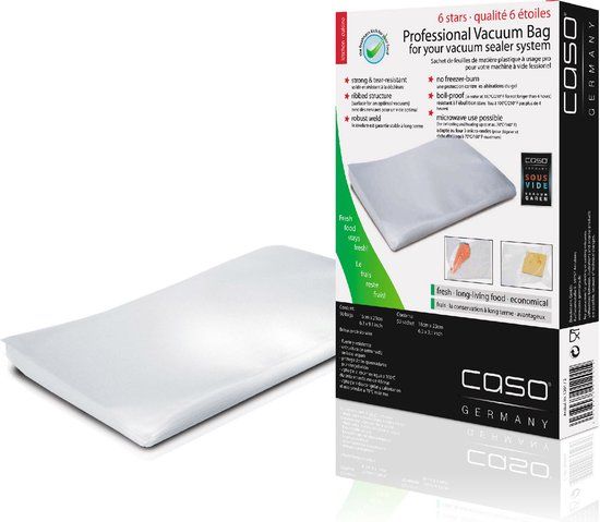 CASO 1201 - 50 stuks Vacumeerzakken 16x23 cm