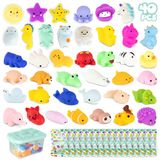 BONNYCO Mochi Squishy Speelgoed Feestzakvullers Kinderen, 40 Stuks Feestartikelen