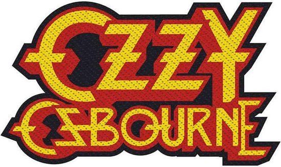 Ozzy Osbourne Logo Cut Out Patch rood-oranje Polyester