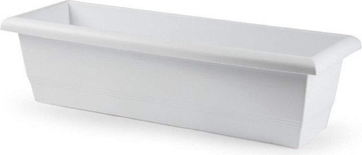 Forte Plastics Plantenbak wit rechthoekig 60 x 20 x 16 cm