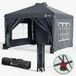 VOUNOT Tuinpaviljoen 3 x 3 m Pop-up Tent Grijs