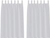 vidaXL Voile Gordijn Lichtgrijs 2 stuks 175 x 140 cm Polyester