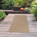 Tapis Beige Motif Circulaire Intérieur/Extérieur 80x150 cm