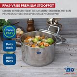 Elo Citrin RVS kookpan 12 cm