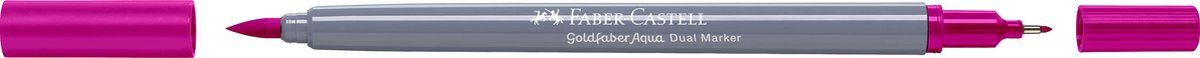 Faber-Castell Goldfaber Duo aquarelmarker - purper middel - brush / 0,4mm - FC-164625