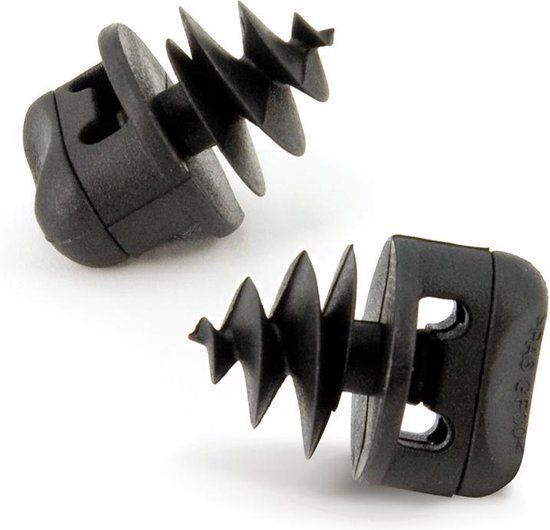 AutoStyle Mattenclips 'Wokkel' - set à 2 stuks - Zwart - Universeel