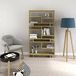 Homemania Boekenkast, paars, met planken, woonkamer, eiken van spaanplaat, melamine, 90 x 22 x 163,2 cm