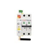 IXTRIMA RCBO WiFi aardlekschakelaar 1P+N 32A Tuya Smart voor circuitbeveiliging en afstandsbediening - ESR3532