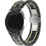 Strap-it Samsung Bracelet en céramique avec maillons Samsung Galaxy Watch 6 Classic 43mm (noir/doré)
