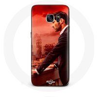 Maniacase Hoesje voor Samsung Galaxy S6 edge Lucifer Morningstar Series Seizoen 5