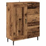 vidaXL Dressoir Oud Hout 69,5 x 34 x 90 cm Geëngineerd Hout en IJzer