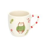 Mug Chouette Grès Ø8.5 cm