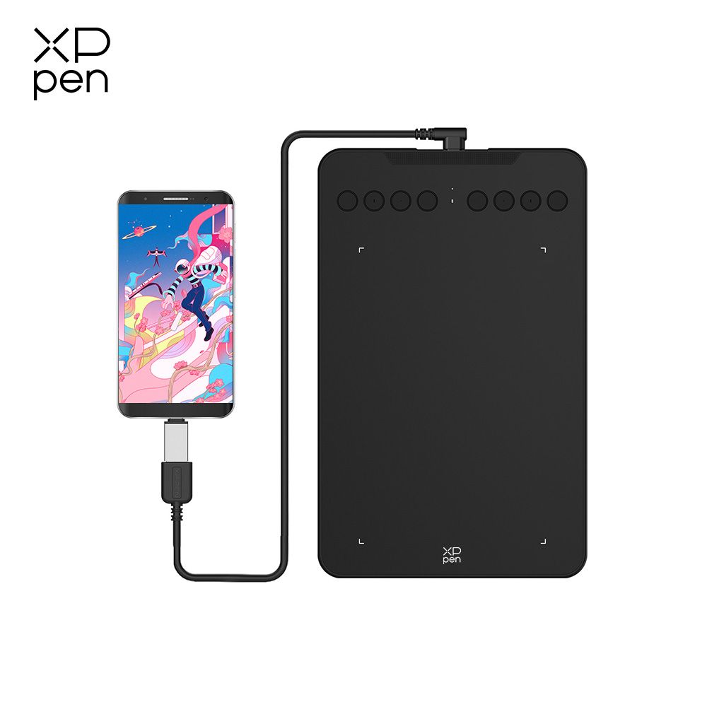 XPPen Deco Mini7 V2 - 7x4.3 Inch Graphics Tablet - 8 Keys