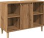 vidaXL Badkamerkast 80x33x60 cm bewerkt hout artisanaal eikenkleur