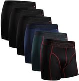 DANISH ENDURANCE Sous-vêtements de sport Hommes - Quick Dry - Boxer de sport - 6 pack - Multicolore - Taille M