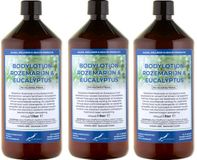Claudius Cosmetics B.V. Bodylotion Rozemarijn & Eucalyptus 1 Liter - set van 3 stuks