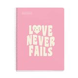 Miquelrius - Notebook Notebook-berichten, 1 gekleurde strip, A4, 80 vellen stippen, papier 90 g, 4 boren, harde kartonnen omslag, roze