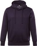 JAY-PI Heren Hoodie Loungewear Capuchon Kangoeroezak Donkeraubergine Maat 4XL