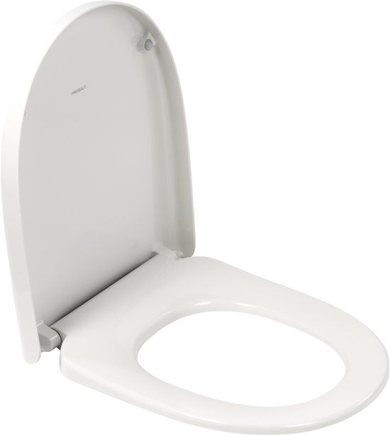 Plieger Closetzitting Zero - D-vorm - Wit - Duroplast - Softclose - Quick Release