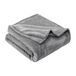 GRIFEMA Pluche deken voor bed, bankdeken, extra zacht en comfortabel, 220 x 240 cm, grijs