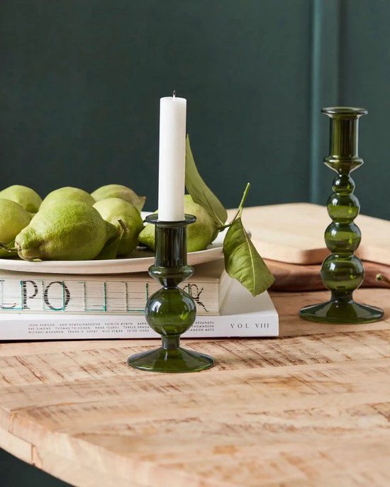 House Doctor Kandelaar Vidro groen glas 12cm