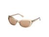 Guess GU00286 Lunettes de soleil femme œil de chat beige brillant
