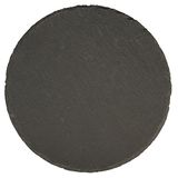 Rayher 56531000 leisteenbord, rond, natuursteen, voor kaarsen en tafeldecoraties, 15 cm, grijs