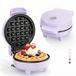 YASHE Mini-wafelijzer - 10 cm - 550 W - Antiaanbak - Paars