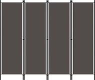 vidaXL Kamerscherm met 4 panelen 200x180 cm antraciet