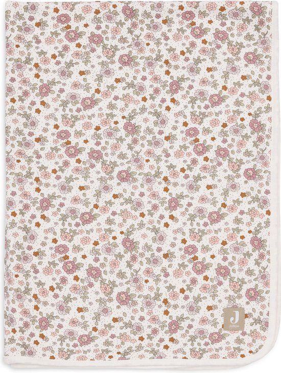 Jollein Baby Wiegdeken Jersey - Retro Flowers - 75x100cm