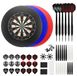 King Pro 360 Set de fléchettes avec entourage et 2 jeux de fléchettes