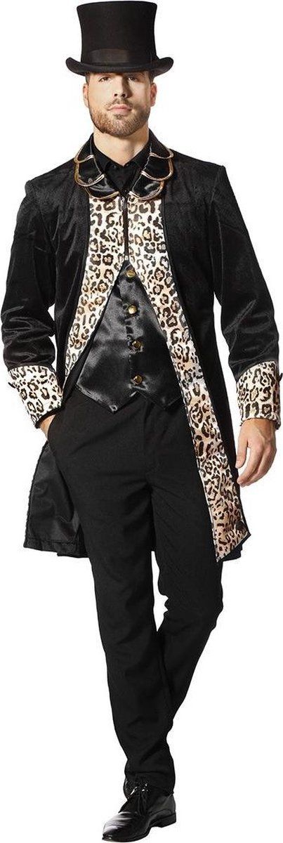 Wilbers Pooier Kostuum | Pimp Panter Jas Wallen Man | Maat 52 | Carnaval kostuum | Verkleedkleding