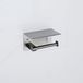 Fortifura Calvi toiletrolhouder - met plateau - PVD - geborsteld gunmetal (antraciet)