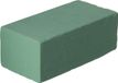 Merkloos Steekschuim/oase - nat - groen - 23 x 7,5 x 11 cm - rechthoekig - Bloemstukken/kerststukjes maken