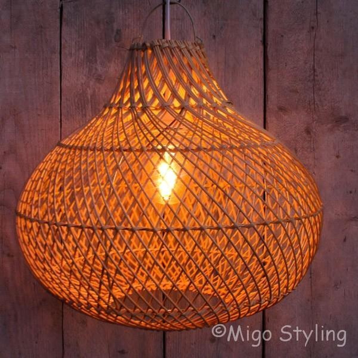 Migo Rieten-Hanglamp-Groot-Bol-Dia50cm-Naturel