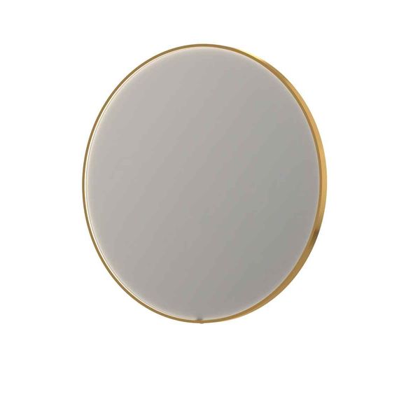 Ink SP24 Spiegel - 120x4x120cm - LED colour changing - dimbaar - Spiegelverwarming - rond - Mat goud