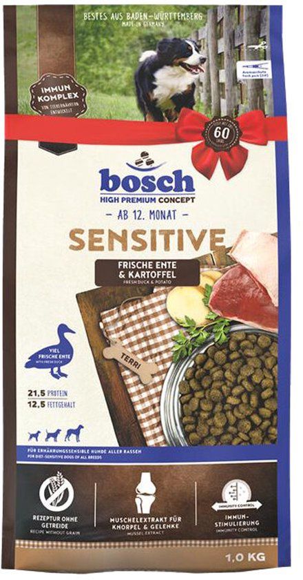 Bosch Sensitive Hondenvoer - Eend & Aardappel - 3 kg