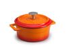 Pentole Agnelli COGHSRP10432O Slowcook-ovenschaal van gietijzer, 32 cm, 10,0 l, oranje